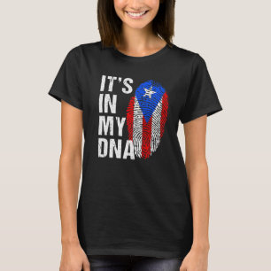 Camiseta Está en mi ADN Orgullo puertorriqueño rico