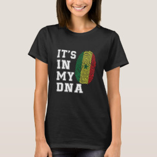 Camiseta Está en mi ADN Orgullo Senegal Bandera