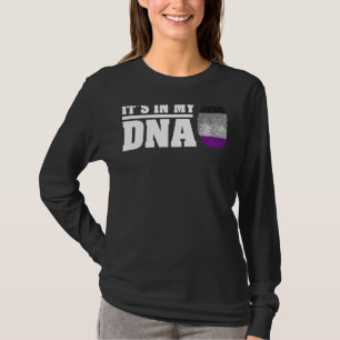 Camiseta Está En Mi Adn Orgullosa Bandera De Asexualidad Ac