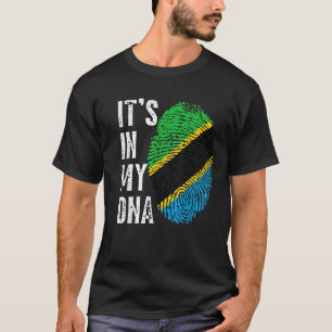 Camiseta Está en mi ADN Orgullosa Tanzania tanzana-estadoun