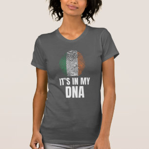 Camiseta Está en mi ADN orgulloso de ser de Irlanda