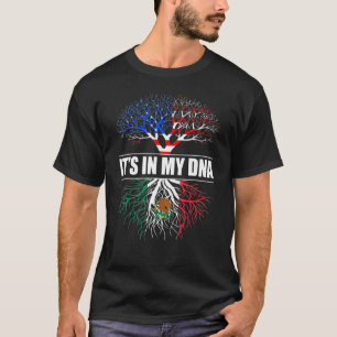 Camiseta Está en mi ADN Patrimonio hispano mexicano de árbo