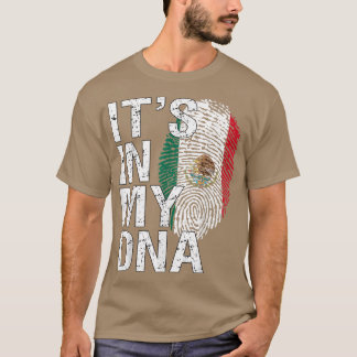 Camiseta Está en mi ADN Patriota mexicano Orgulloso México 