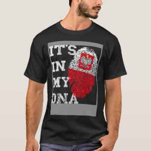 Camiseta Está En Mi ADN Polska Genética Raíces Polacas Pola