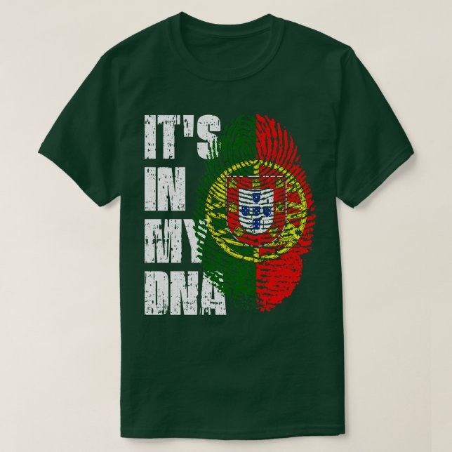 Camiseta ESTÁ EN MI ADN Portugal Bandera Niño regalo Chica (Diseño del anverso)