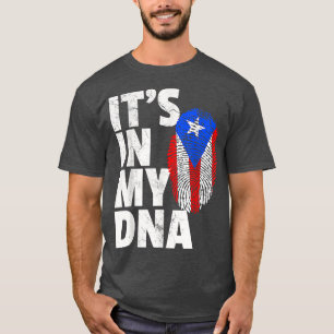 Camiseta ESTÁ EN MI ADN Puerto Rico Bandera Ricana TMen Muj