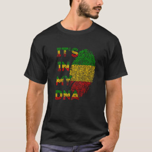 Camiseta Está en mi ADN rasta reggae raíz a rastafari Jama