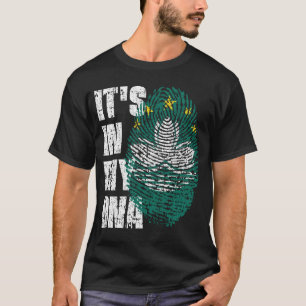 Camiseta ESTÁ EN MI ADN Regalo de Chica de chico con bander
