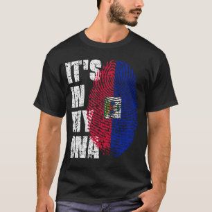 Camiseta ESTÁ EN MI ADN: regalo de Chica de niño con bander