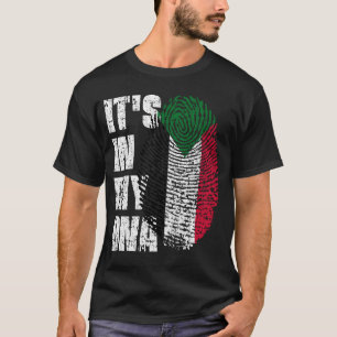Camiseta ESTÁ EN MI ADN Regalo de Chica de niño con bandera