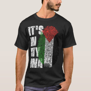 Camiseta ESTÁ EN MI ADN Regalo de Chica de niño con bandera
