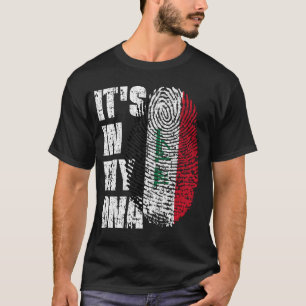 Camiseta ESTÁ EN MI ADN Regalo de Chica de niño con bandera