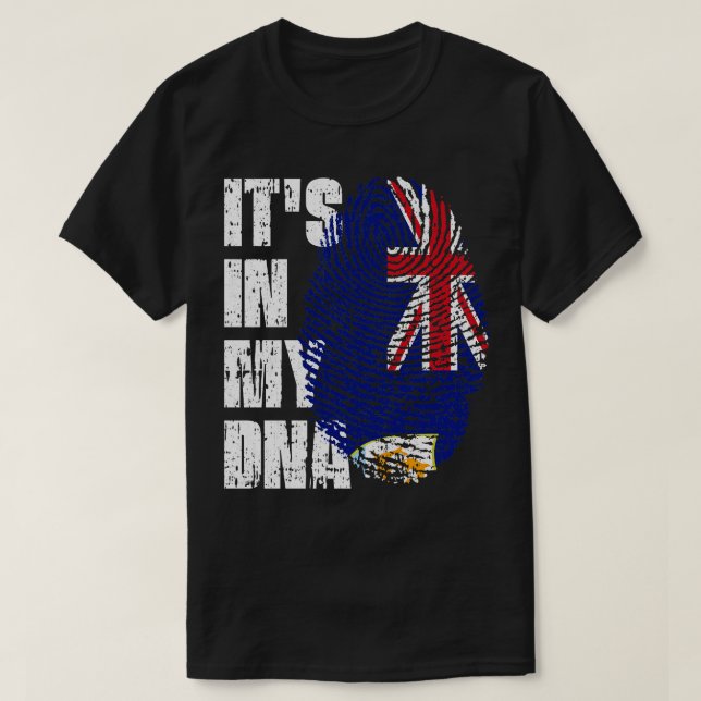 Camiseta ESTÁ EN MI ADN Regalo de Chica de niño con bandera (Diseño del anverso)
