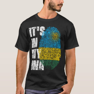 Camiseta ESTÁ EN MI ADN Regalo de Chica de niño con bandera