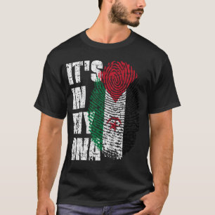 Camiseta ESTÁ EN MI ADN Regalo de Chica de niño con bandera