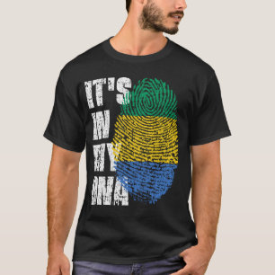 Camiseta ESTÁ EN MI ADN Regalo de Chica de niño con bandera