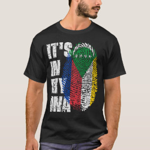 Camiseta ESTÁ EN MI ADN Regalo de Chica de niños con bander