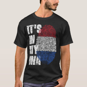 Camiseta ESTÁ EN MI ADN Regalo de niño Chica con bandera de