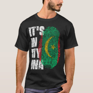 Camiseta ESTÁ EN MI ADN Regalo de un niño Chica con bandera