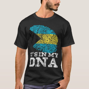 Camiseta Está en mi ADN Regalos bahameños huellas digitales