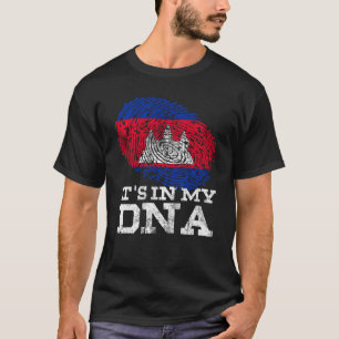 Camiseta Está en mi ADN Regalos camboyanos asiáticos KHM Or