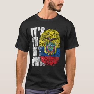 Camiseta Está en mi ADN Regalos ecuatorianos Ecu latinoamer