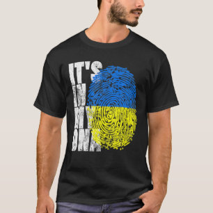 Camiseta Está en mi ADN Regalos ucranianos Vyshyvanka Kozak