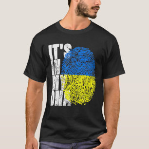 Camiseta Está en mi ADN Regalos ucranianos Vyshyvanka Kozak
