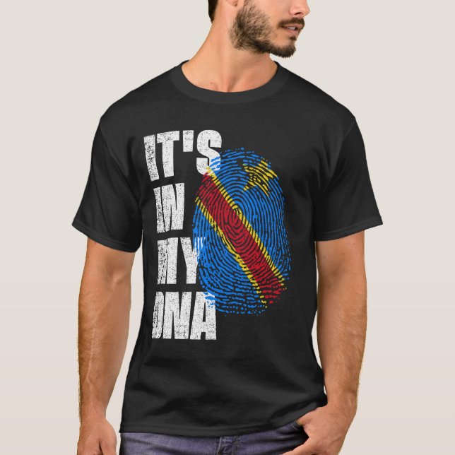 Camiseta ESTÁ EN MI ADN República Democrática del Congo (Anverso)