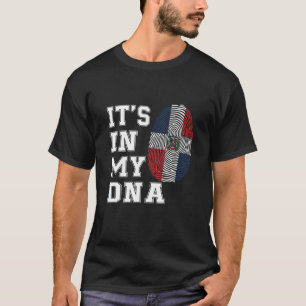 Camiseta Está en mi ADN República Dominicana Bandera Orgull