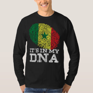 Camiseta Está en mi ADN Senegal Fl senegalés afroamericano 