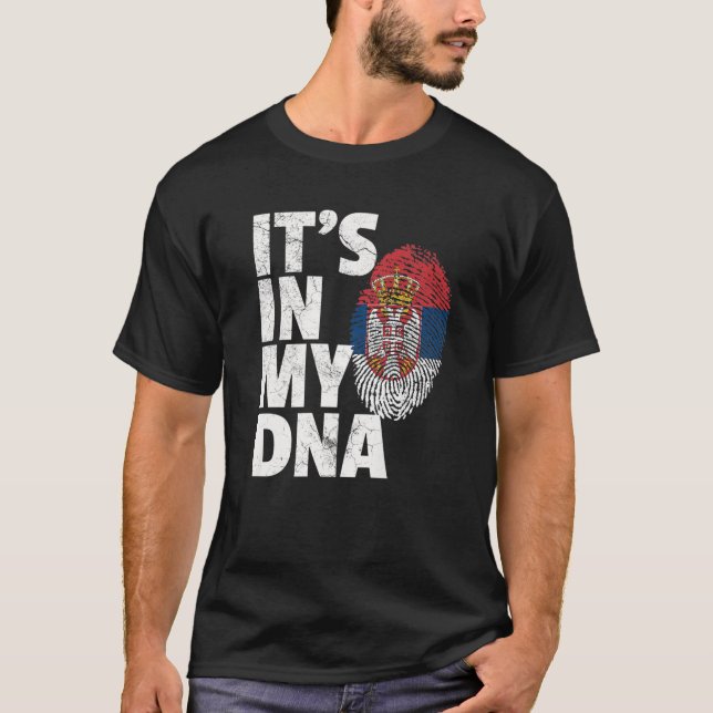 Camiseta ESTÁ EN MI ADN Serbia El regalo de los Navidades d (Anverso)