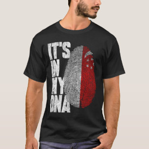 Camiseta Está en mi ADN Shirt de Singapur orgulloso regalo