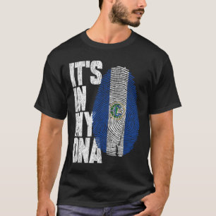 Camiseta Está en mi ADN Shirt salvadoreño Orgulloso regalo