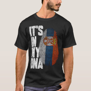Camiseta Está en mi ADN Shirt serbio orgulloso regalo hispa