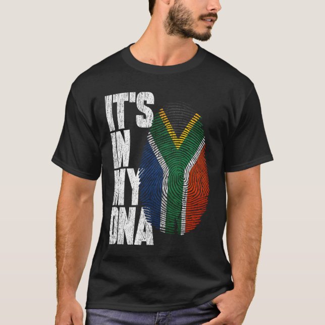 Camiseta Está en mi ADN Sudáfrica Orgullosa (Anverso)