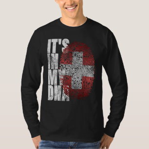 Camiseta Está En Mi Adn Swiss Orgulloso Red Suisse Suiza F