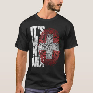 Camiseta Está En Mi Adn Swiss Orgulloso Red Suisse Suiza F