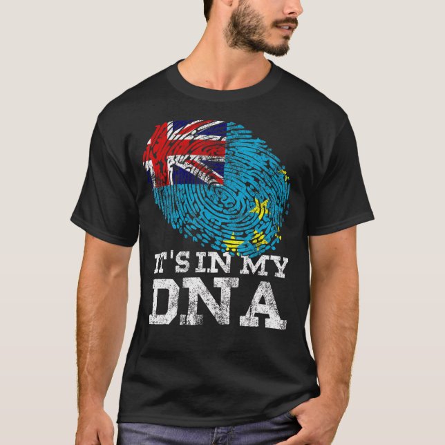 Camiseta Está en mi ADN Tuvalu la bandera de Tuvalu los gen (Anverso)