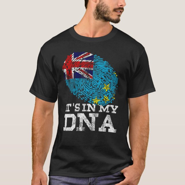 Camiseta Está en mi ADN Tuvalu la bandera de Tuvalu los gen (Anverso)