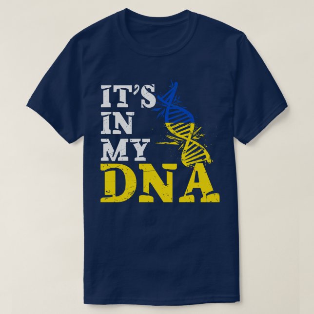 Camiseta Está en mi ADN Ucrania (Diseño del anverso)