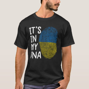 Camiseta Está en mi ADN Ucrania Tee Bandera ucraniana