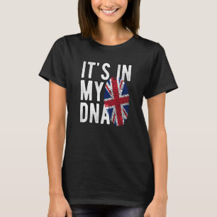 Camiseta Está En Mi ADN Union Jack Huella Dactilar Isla Bri