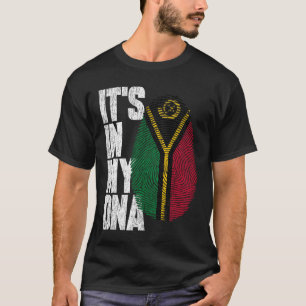 Camiseta Está en mi ADN Vanuatu Orgullosa Bandera de Vanuat