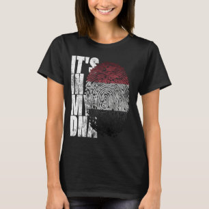 Camiseta Está en mi ADN Yemenita Yemenita regalo norteameri