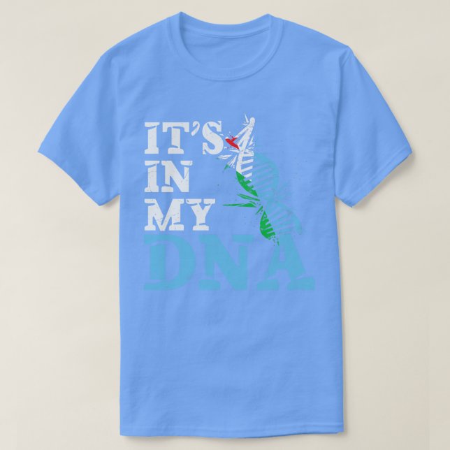 Camiseta Está en mi ADN Yibuti (Diseño del anverso)