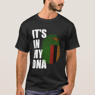 Camiseta Está En Mi Adn Zambia Genetic Zambian Roots Zambia
