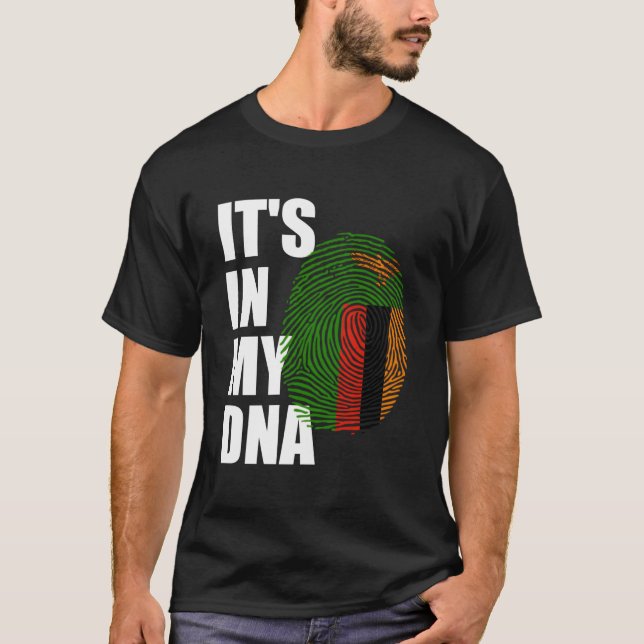 Camiseta Está En Mi Adn Zambia Genetic Zambian Roots Zambia (Anverso)