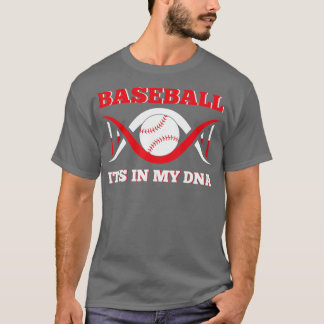 Camiseta Está En Mi Aparato De Béisbol ADN Funny Fing Béisb