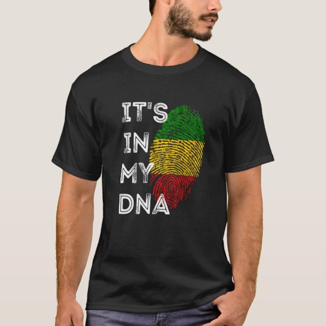 Camiseta Está en mi baile rasta reggae raíz el orgullo jama (Anverso)